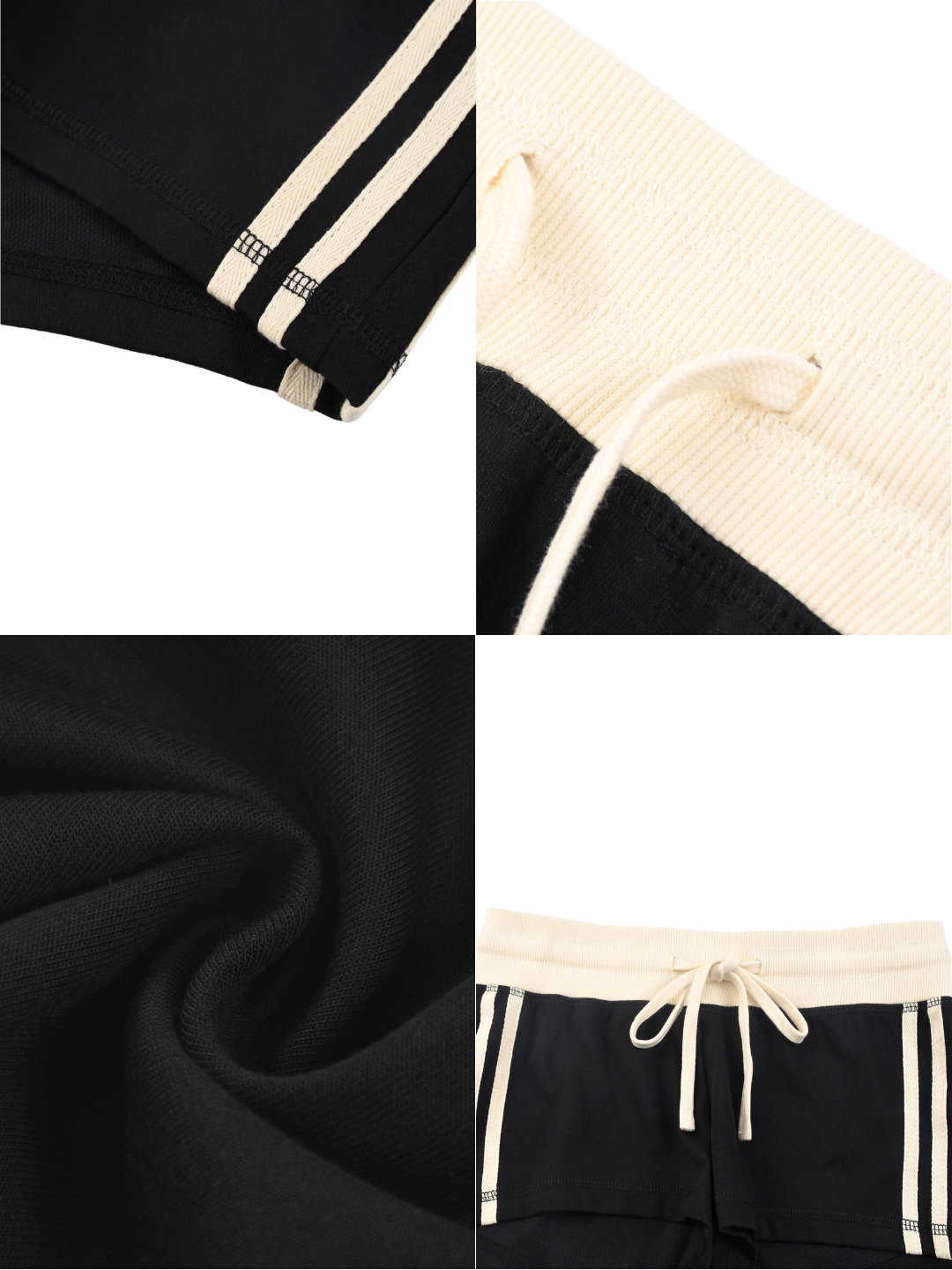 All Mine Stripe Shorts – Black