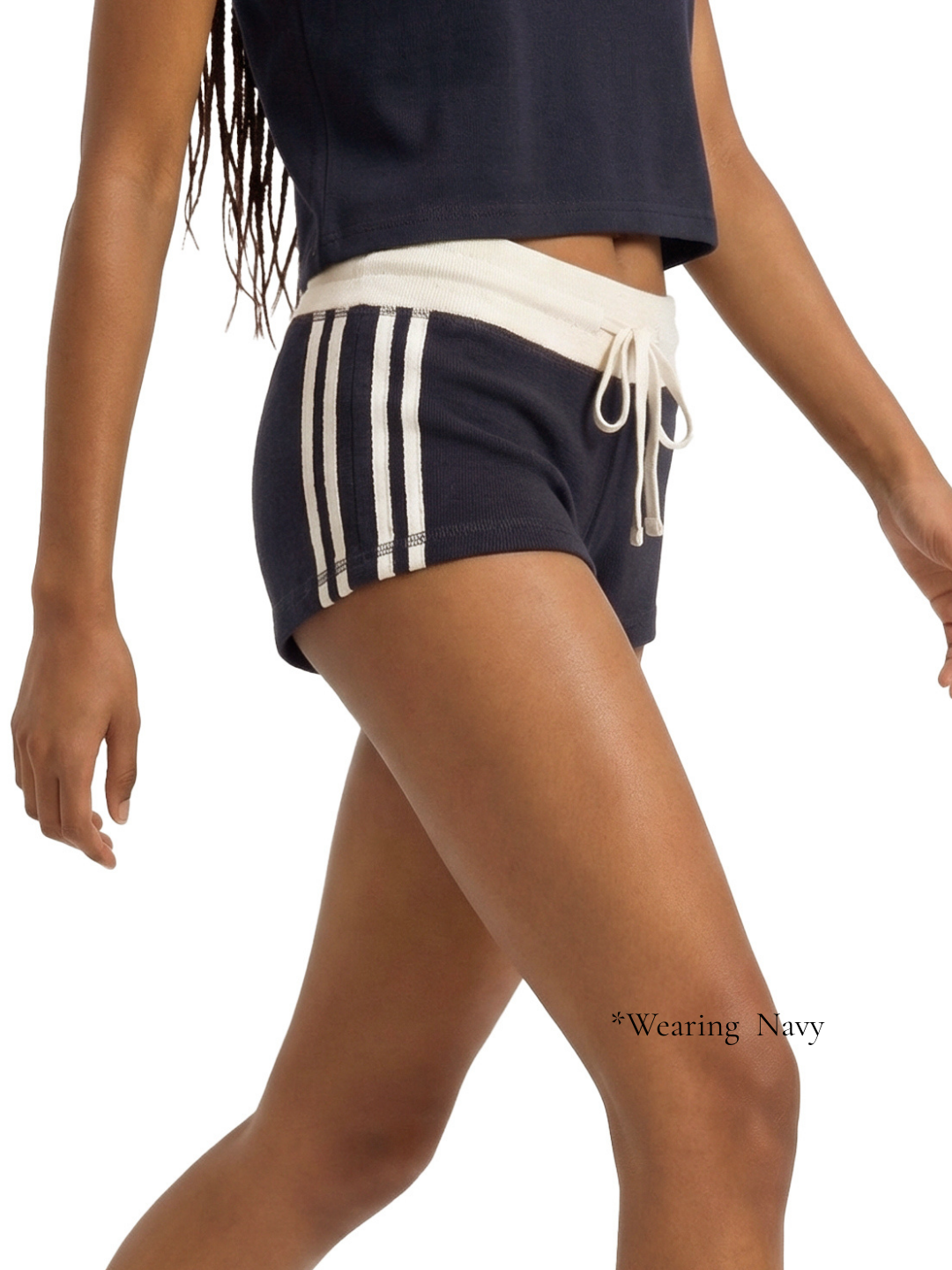 All Mine Stripe Shorts – Black